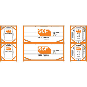 Athearn ~ HO Scale ~ 20' ISO Tank Container ~ 2-Pack ~ SCF SCFU #885003-9, #885005-0 ~ 2119