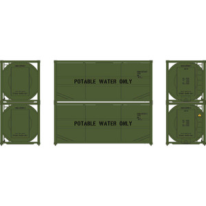 Athearn ~ HO Scale ~ 20' ISO Tank Container ~ 2-Pack ~ USAU #225546-7, #225567-2 ~ 2122