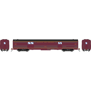 Athearn Roundhouse ~ HO Scale ~ Streamline Baggage Car ~ Norfolk & Western NW #1408 ~ 3532