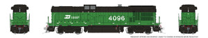 Rapido artwork - Burlington Northern B30-7A Booster #4096
