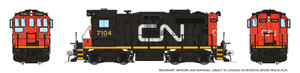 Rapido artwork - Canadian National CN #7104 SW1200RSm Sweep