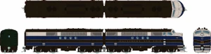 Rapido artwork - Baltimore & Ohio B&O #105A + 105AX FT A+B