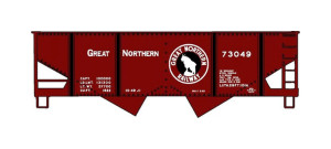 Accurail ~ HO Scale ~ Canton 55-Ton 2-Bay Hopper ~ Kit ~ Great Northern GN #73049 ~ 81992