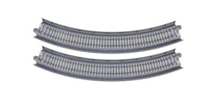 Kato ~ N Scale ~ UniTrack ~ Concrete Tie Single Track Curved Viaduct 11" Radius 45° ~ 2 pcs ~ 20-511