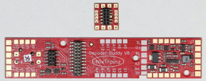 NixTrainz ~ HO Scale ~ Decoder Buddy V8 for 21 Pin Decoders ~ Remote Super Caps ~ NTZ-11
