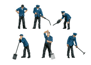 Märklin ~ 1 Gauge ~ Railroad Maintenance Workers ~ Brass Figures ~ 6 Pieces ~ 56406
