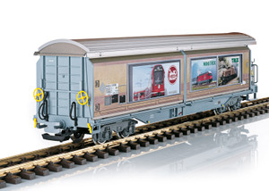 LGB ~ G Scale ~ RhB Sliding Wall Boxcar ~ Märklin Brands Advertising ~ 48576