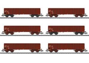 Märklin ~ HO Scale ~ AC 3-Rail ~ Type Eas Gondola Set ~ DR/GDR ~ 6 Cars With Coal Loads ~ 46919