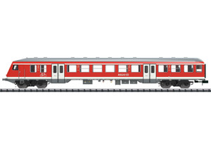 Trix ~ N Scale ~ Type Bnrbdzf 480.1 Cab Control Car ~ DB AG ~ Traffic Red ~ 18462