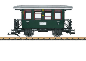 LGB ~ G Scale ~ 2-Axle Passenger Car ~ Öchsle Museum Railway #KBi 3692 ~ 3rd Class ~ 33079