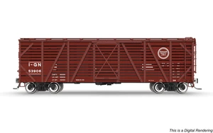 Broadway Limited ~ HO Scale ~ 40' Wood Stock Car ~ Missouri Pacific MP #53927 ~ Hog Sounds ~ 10697