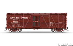 Broadway Limited ~ HO Scale ~ 40' Wood Stock Car ~ 4-Pack ~ Southern Pacific SP #15474, #15510, #15513, #15537 ~ No Sound ~ 10726