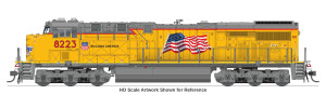 Broadway Limited ~ N Scale ~ GE ES44AC ~ Union Pacific UP #8223 (Building America Scheme) ~ DCC Sound ~ 10888