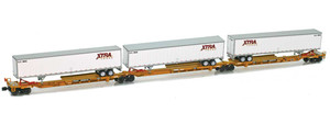 American Z Line ~ Z Scale ~ Trinity RAF 53C Spine Car Set ~ 3 Units ~ TTAX #355010 ~ 905230-1