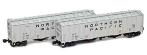 American Z Line ~ Z Scale ~ 4180 Airslide Hopper ~ 2-Pack ~ Northern Pacific NP #75942 & #75946 ~ 916045-1