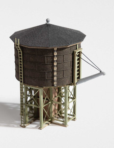 Archistories ~ Z Scale ~ Steel – Dark Brown Water Tower Kit ~ 105251