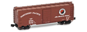 American Z Line ~ Z Scale ~ 40' Modified AAR Boxcar ~ Northern Pacific NP #26134 ~ 905406-1