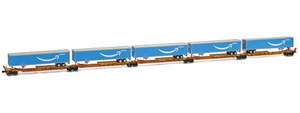 American Z Line ~ Z Scale ~ Trinity RAF 53C Spine Car Set ~ 5 Units With 53' Trailers ~ TTAX ~ 905201-1