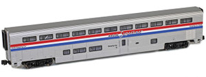 American Z Line ~ Z Scale ~ Superliner Coach ~ Amtrak AMTK #34075 ~ 72001-2