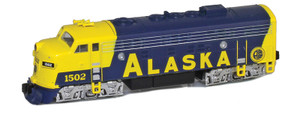 American Z Line ~ Z Scale ~ EMD F7A ~ Alaska ARR #1502 ~ DC Version ~ 63011-2