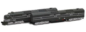 American Z Line ~ Z Scale ~ EMD E7A & E7B A-B Set ~ New York Central NYC #4033 & #4112 ~ DC Version ~ 64603-2