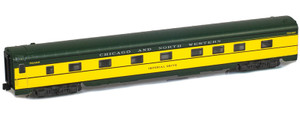 American Z Line ~ Z Scale ~ 4-4-2 Sleeper Imperial Drive Lightweight Passenger Car ~ Chicago & North Western CNW ~ 73005-1