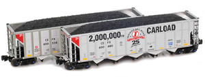 American Z Line ~ Z Scale ~ Autoflood III Hopper ~ 2-Pack ~ CEFX #600480 & #600534 ~ 905704-1