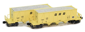 American Z Line ~ Z Scale ~ Ortner Hopper ~ 2-Car Set ~ Georgetown #382 & #387 ~ 905363-2