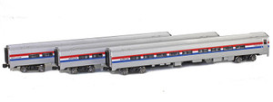 American Z Line ~ Z Scale ~ AmFleet II ~ 3-Pack ~ Amtrak AMTK ~ 72076-1