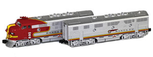 American Z Line ~ Z Scale ~ EMD F7 A-B Set ~ Santa Fe ATSF #306 ~ DC Version ~ 63001-13-SET