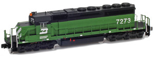 American Z Line ~ Z Scale ~ EMD SD40-2 ~ Burlington Northern BN #7282 ~ DC Version ~ 64202-3