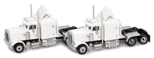 American Z Line ~ Z Scale ~ White Hood Truck with Crew Cab 2 pack ~ 96001