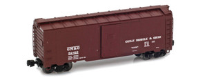 American Z Line ~ Z Scale ~ 40' Modified AAR Boxcar ~ Gulf, Mobile & Ohio GM&O #52412 ~ 905404-1