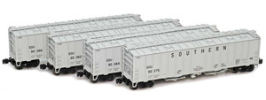 American Z Line ~ Z Scale ~ 4180 Airslide Hopper ~ 4-Pack ~ Southern SOU ~ 906013-1