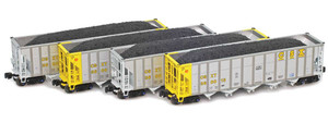 American Z Line ~ Z Scale ~ Autoflood III Hopper ~ 4-Pack ~ CSX ~ 915707-1