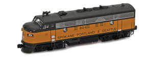 American Z Line ~ Z Scale ~ EMD F7A ~ Spokane, Portland & Seattle SP&S #805 ~ DC Version ~ 63013-2