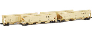 American Z Line ~ Z Scale ~ PS-2 Covered Hopper ~ 4-Car Set ~ CSX ~ 90933-1