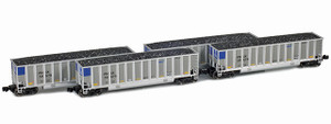 American Z Line ~ Z Scale ~ BethGon II Coalporter ~ 4-Pack ~ PNJX ~ 90117-1