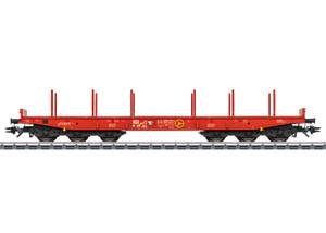 Märklin ~ HO Scale ~ AC 3-Rail ~ Type Samms 710 Heavy-Duty Flat Car ~ DB AG ~ CarMotion Compatible ~ 48740