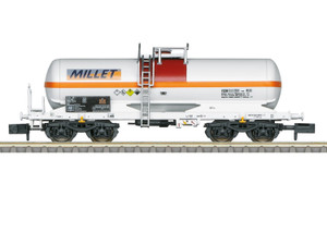 Trix ~ N Scale ~ 4-Axle Chemical Tank Car ~ Millet ~ 18979