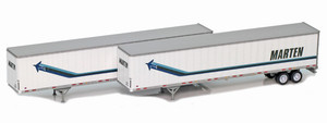 American Z Line ~ Z Scale ~ Marten 53' Trailers ~ 2-Pack ~ 954012-1