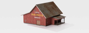 Archistories ~ Z Scale ~ Saltbox Barn ~ Red Kit ~ 111221