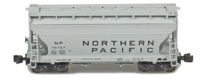 American Z Line ~ Z Scale ~ ACF 2-Bay Hopper ~ Northern Pacific NP #75757 ~ 903907-1