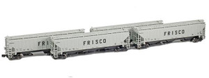 American Z Line ~ Z Scale ~ PS-2 Covered Hopper ~ 4-Pack ~ Frisco SLSF ~ 90937-1