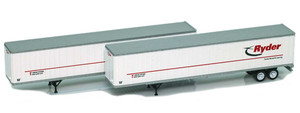 American Z Line ~ Z Scale ~ RYDER 53' Trailers ~ 2-Pack ~ 954014-1