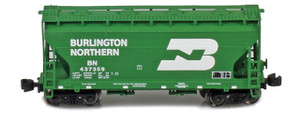 American Z Line ~ Z Scale ~ ACF 2-Bay Hopper ~ Burlington Northern BN #437359 ~ 903917-1