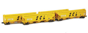 American Z Line ~ Z Scale ~ PS-2 Covered Hopper ~ 4-Pack ~ Seaboard Coast Line SCL ~ 90936-1