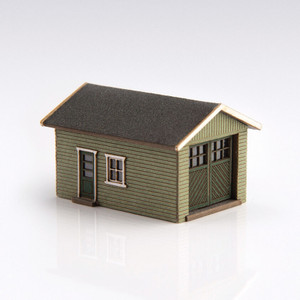 Archistories ~ Z Scale ~ Single Garage Kit ~ Olive ~ 426070-O