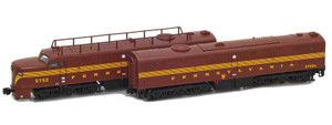 American Z Line ~ Z Scale ~ ALCO PA1 & PB1 ~ Pennsylvania PRR #5752A & #5752B ~ DC Version ~ 64409-2_SET