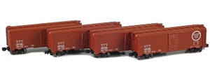 American Z Line ~ Z Scale ~ 40' AAR Boxcar ~ 4-Car Set ~ ACL ~ 914301-1